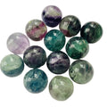 Natural Rainbow Fluorite Sphere Crystal Ball Healing for Decoration