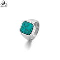 Hot Selling Men's Ring Jewelry Natural Stone Tiger Eye Lapis Lazuli Ring Stainless Steel Ring for Man