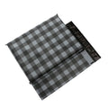 Custom Silk Screen Printed Blue Checked Delivery Bag Personalized Logo Lightweight Reusable Waterproof Poly Mailers Custom Size