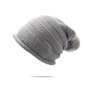 Baggy Custom Logo Women and Men Knitted Winter Hats With Pom Pom Designer Slouchy Checker Custom Kint Beanie