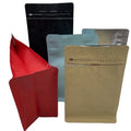 Custom Printing Flat Bottom Coffee Bean Packaging Bag With One Way Valve 13*20cm