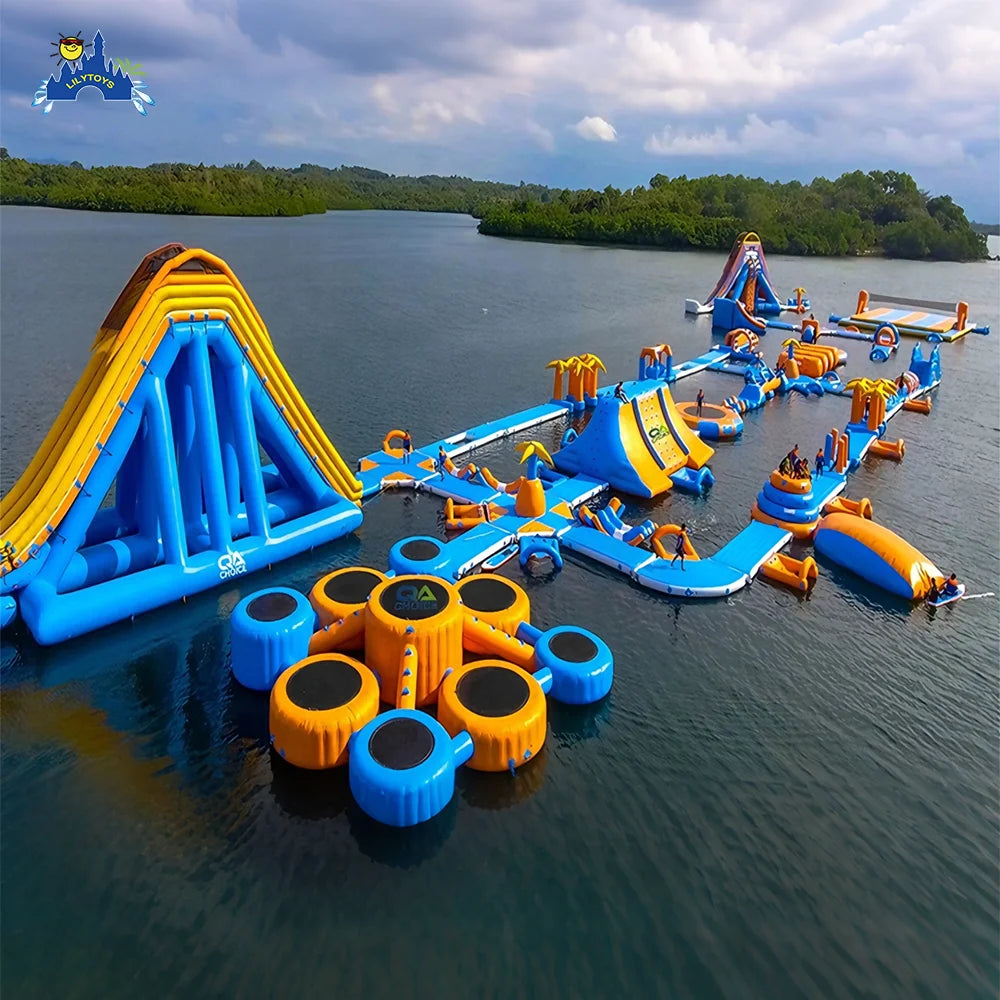 Summer Inflatable Sea Island Obstacles Equipment Set Inflatable Floating Water Park with Price List