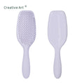 Light Purple  tangle Detangling Hair Brushes Plastic Hair Brush for Women Detangling Hairbrush with Custom logo