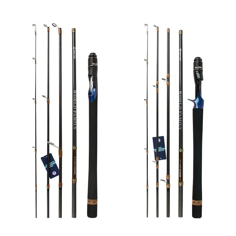 New Portable 5-Section Multisection Rod for Fishing Fuji Guide Ring for Trips by Luya
