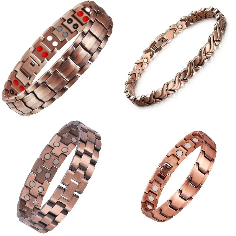 Wholesale Unisex Magnetic Bracelet Classically Braided Copper Bangle for Men for Weddings Gifts Various for Arthritis Relief