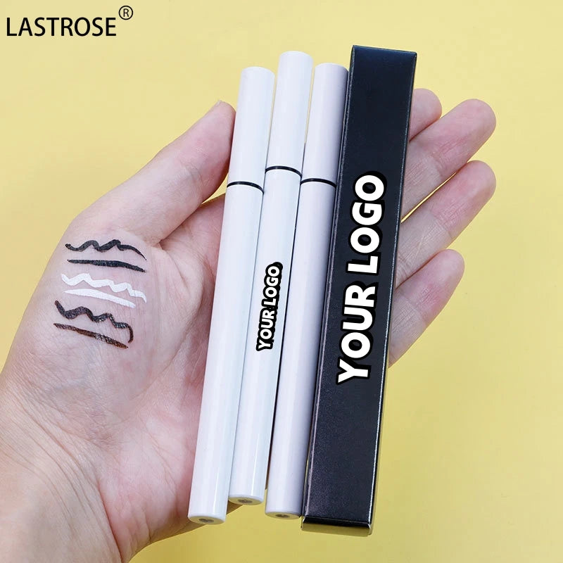 Low MOQ Long Lasting Eye Liner Pencil Makeup Vegan Eye Liner Brown Black White Liquid Eyeliner Pencil