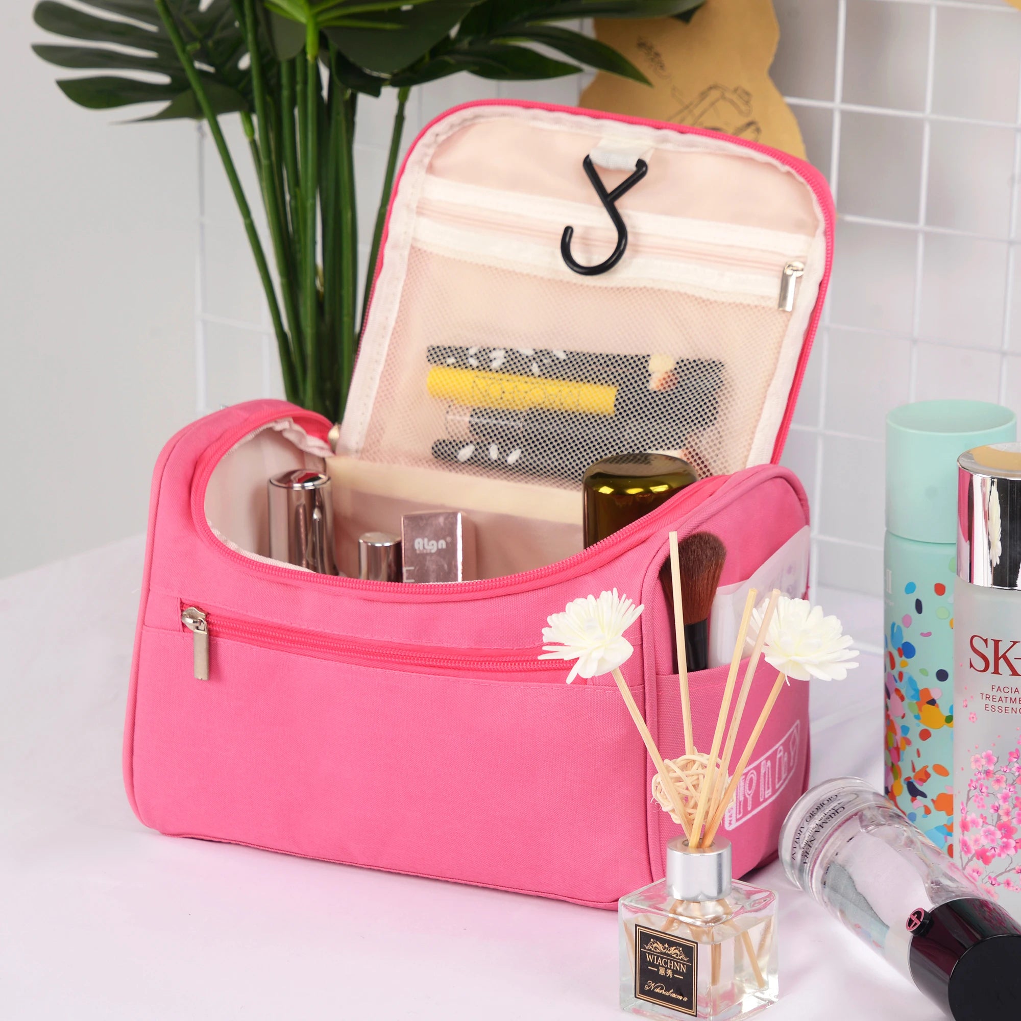 Wholesale Bathroom Toiletry Wash Bag Hangable Makeup Storage Organizers  Cosmetic Bag