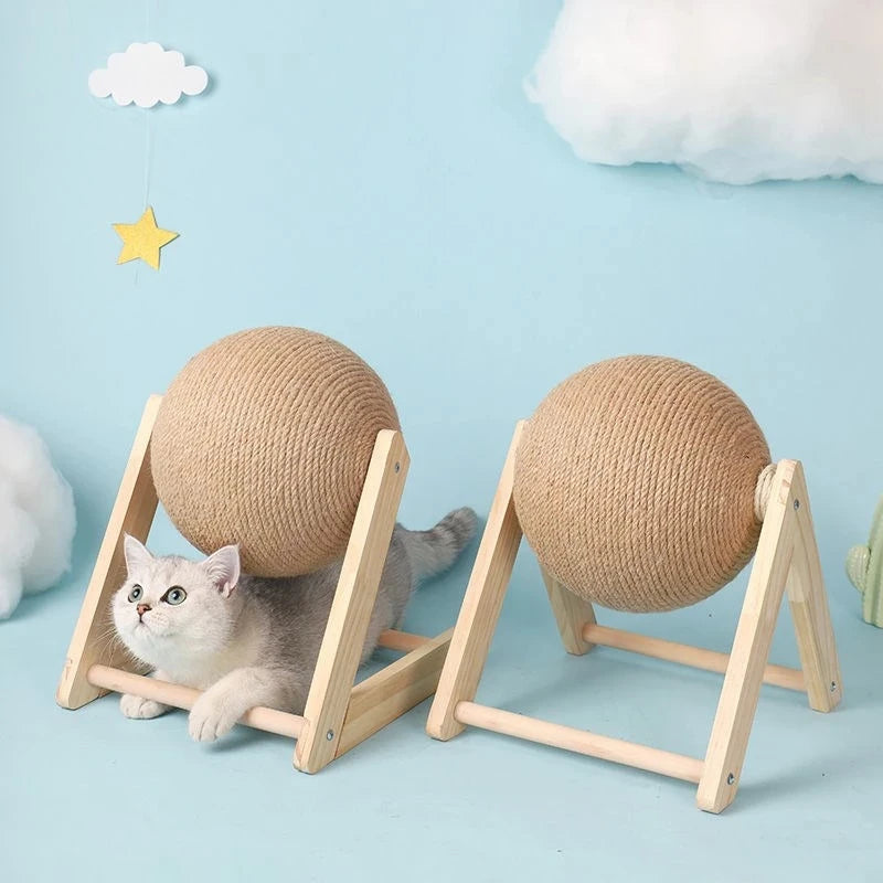 Scratch Ball Sisal Rope Climbing Board Cat Scratching Pet Toy