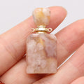 HZ Crystal cherry blossoms agate luxury essential aromatherapy oil custom perfume bottles pendant