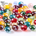 Wholesale Jewelry Making Diy All Colors 4mm 6mm Crystal Glass Beads AB Color Spacer Faceted Glass Beads for Jewelry Making