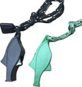 JAXY Reflecting Lanyard End Outdoor Loud Db Animal Shape Emergency Plastic Camping Whistles