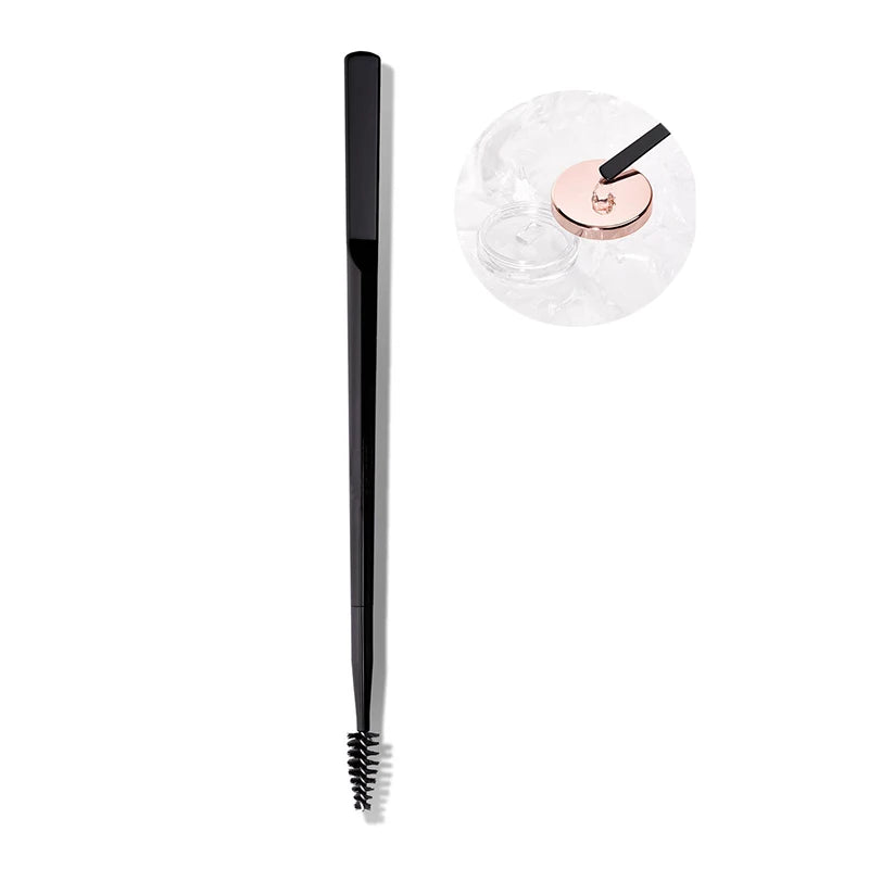 Newest Arrival Brow Spatula Brush Dual Sided Spoolie Brush Custom Private Label Eyebrow Lift Freeze Brush Brow Applicator