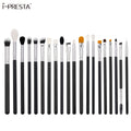 IPRESTA Custom logo New Professional Eye Makeup Brushes 20PCS Black Eyeshadow Brush Set