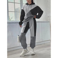 F230082 Hoodies Custom Logo 2 Piece Hoodies and Pants Set Winter Fleece Tracksuit Hoodies Set Women Two Piece Set Women Clothing