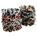 Women's Leopard Print Velvet Hair Ties Hidden Zipper Scrunchies with Pocket Storage Ponytail Holder