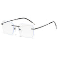 New Trimmed Edge Acetate Metal Frame Color-changing Women's Photochromic Reading Glasses for Both Near and Far Anti-blue Light R