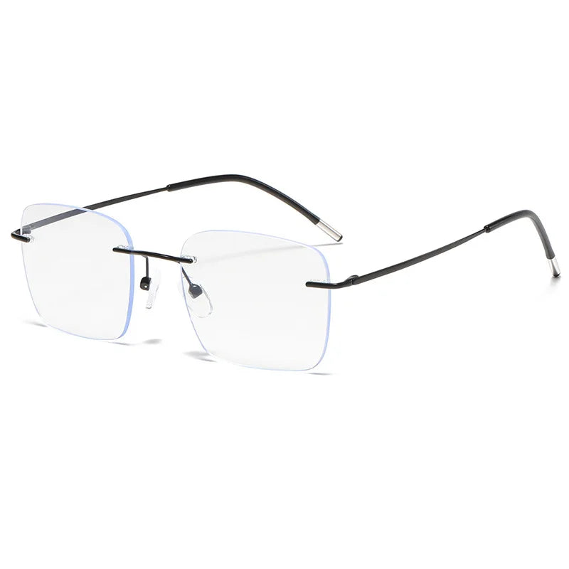 New Trimmed Edge Acetate Metal Frame Color-changing Women's Photochromic Reading Glasses for Both Near and Far Anti-blue Light R