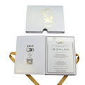 Customized Unique Clear Invitations 50th Birthday Luxury Paper Hardcover Invitation Box With Envelope