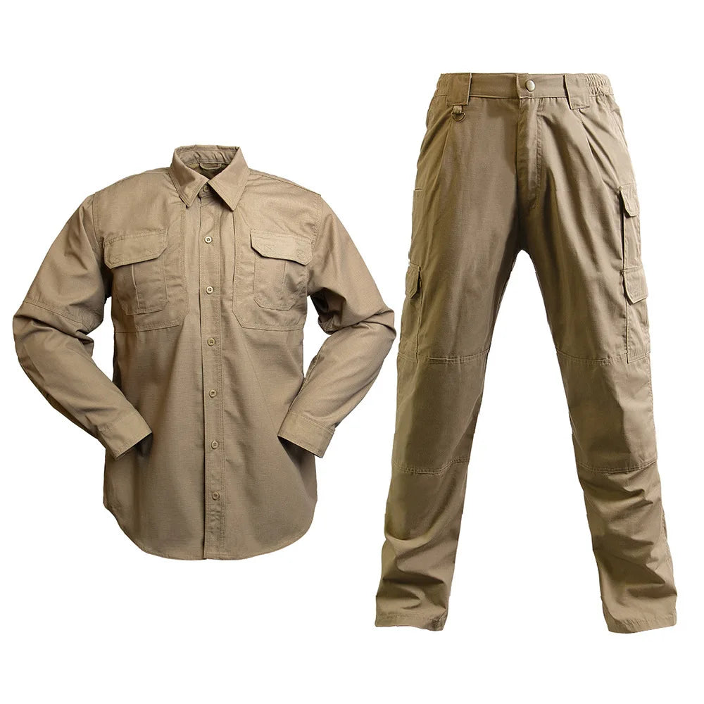 PF Manufacturer Wholesale XXL Camouflage PF-YP1456 Rip-Stop Breathable Polyester/Cotton BDU Training Uniforms for Men Outdoor