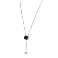 Stylish Stainless Steel Geometric Pendant Necklace for Women Trendy Link Chain Jewellery Ready to Ship