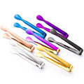 Colorful Mini Coffee Sugar Stones Ice Tongs Stainless Steel Eco-Friendly Food-Grade Premium Cafe Tea Kitchen Serving Gold Tongs