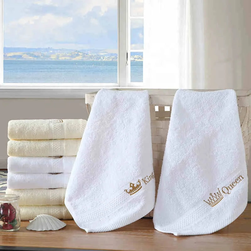 Customized Logo 100% Turkish Cotton Knitted Quick-Dry Compressed 16's Long Staple Luxury White Small Rectangle Face Towel