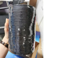 Custom Black 1mm Braided Round Polyester Elastic Cords 1000m Length Customizable Diameter Loop Ends in Roll