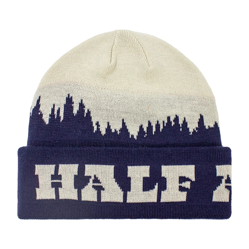 Low Moq Custom Oversize Unisex Outdoor Winter Sports Skulls Beanie for Men Letters Jacquard