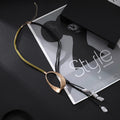 TongLing New Fashion Multilayer Rope Gold Plated Alloy Charm Necklace Adjustable Rope Fashion Necklace for Party