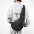 Wholesale Men's Large Capacity Crossbody Bag Fashionable Dumpling Shoulder Chest Bag Zipper Closure Waterproof for Summer Travel
