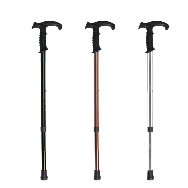 New Reinforced Anti slip Handle Walking Stick with Adjustable Height for Elderly Walking Cane