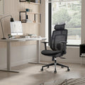 Foshan Manufacturer Factory Mesh Swivel Office Chairs High Back Ergonomic Lumbar Support Chair Office Arm Chairs Nylon Material