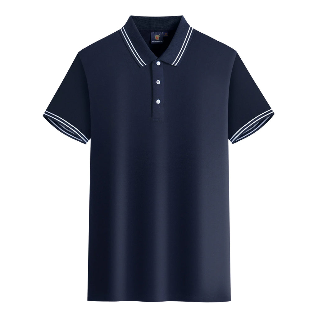 100% Cotton Embroidered Man Plain T Shirt Custom Logo Polo Shirts Golf Uniform Polo Shirt