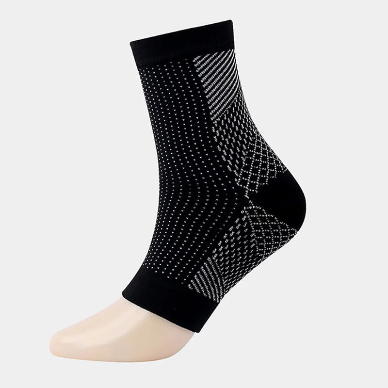 Sports Elastic Anti-Fatigue Compression Ankle Support Brace Knitted Foot Sleeve Socks for Plantar Fasciitis Protective Footwear