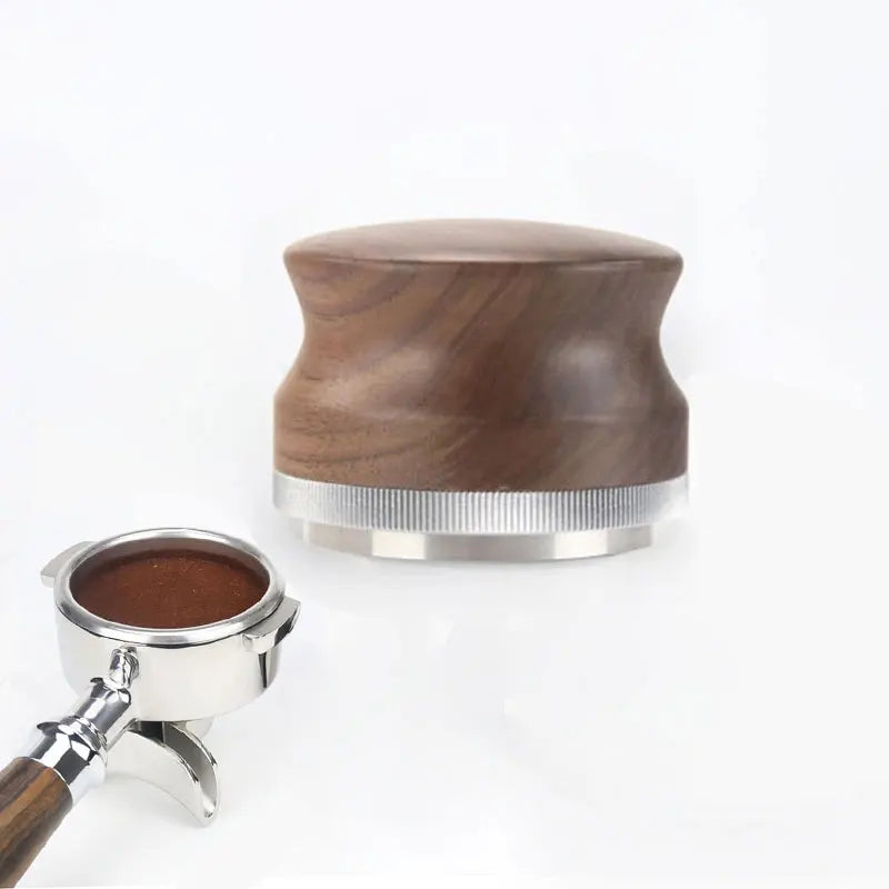 Coffee Tamper Coffee Tamper  Machine Accessories Utensils Powder Hammer  Solid Wood Stainless Steel Powder Press Powder Hammer