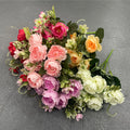 Artificial Plastic Peony Bouquets for Wedding and Valentine's Day Home Decoration 35cm Mini Peony Flowers MLD Brand