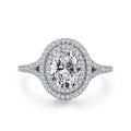 GR87 Luxury Big Oval Cut Zircon Ring Micro Paved CZ 925 Ring for Women Silver Female Rings Engagement Wedding Jewelry