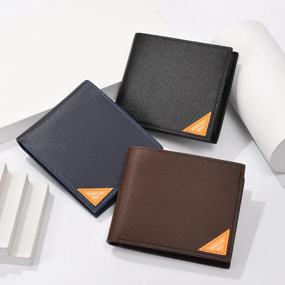 2021 Best Selling Short Leather Men Wallet Pu Leather Wallets