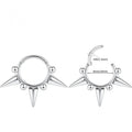 Wholesale Punk Style Body Jewelry Gold Plated Perforated Ear Cartilage Horseshoe Nose Ring Claw Setting Inlay for Men Women
