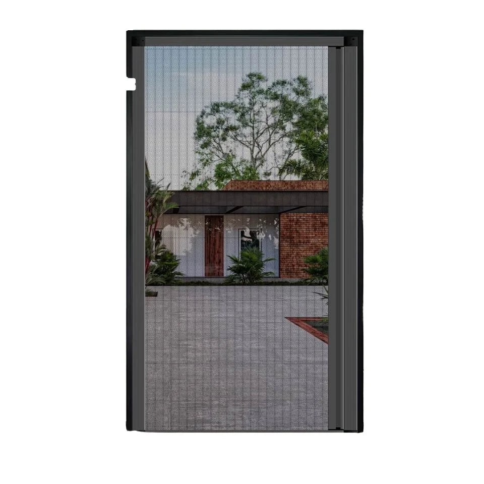 Practical Built-In Sliding Sash Panel Window Screen Door Foldable for Easy Installation of Blinds Shades & Shutters