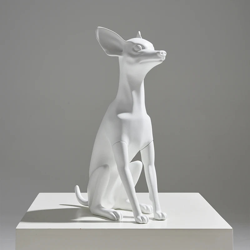 Detachable Dog Mannequin Fiberglass Pet Dog Model Light and Easy to Install Pet Dog Chihuahua Model Dummy