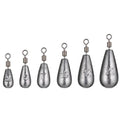 TAKEDO FD04 10pcs Per Bag Wholesale Drop Fishing Sinkers Center Hole Lead Weights Small Accessories Sea Fishing Tackle