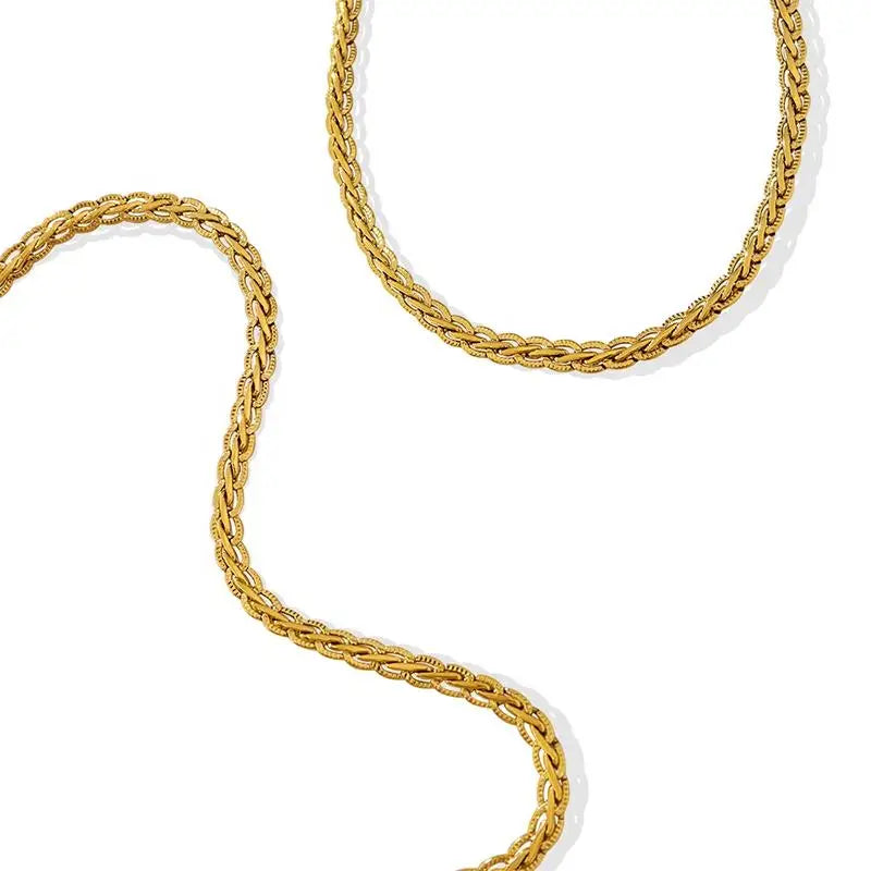 MSX Latest Popular Chain Copper Necklaces Charm Necklace 18k Gold Plated Necklace Jewelry