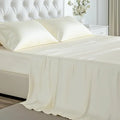Customizable  100% Bamboo Fabric Soft Cooling Bedding with Silky Smooth Hypoallergenic  Breathable 4 Pieces Queen  Bed Sheet Set