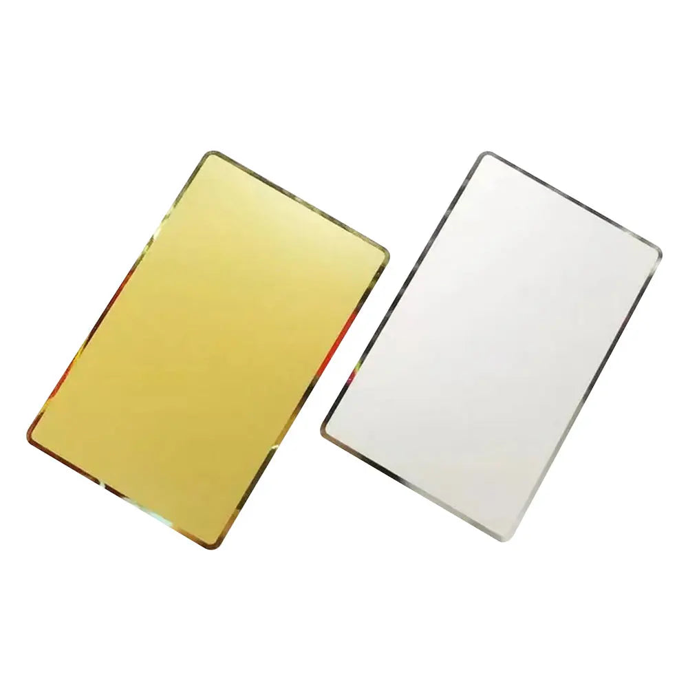 Laser Engrave Stainless Steel Smart VIP Membership Cards Blank Customized Printing Gold NFC Chip Metal Business Card