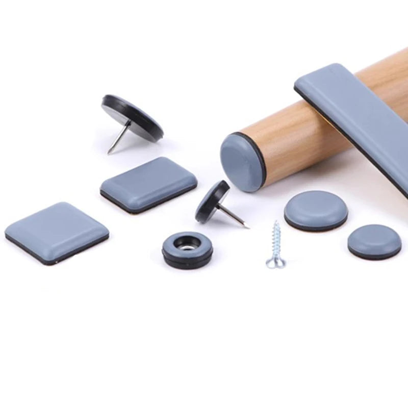 Furniture Sliders Chair Leg Floor Protectors25mm Furniture Glides with Nail for Easy Moving on Carpet Hardwood Tile