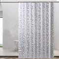 Factory Price 1.8x2m PEVA 3D Waterproof Shower Curtains Transparent Clear Luxury Bath Partition White Bathroom Curtain