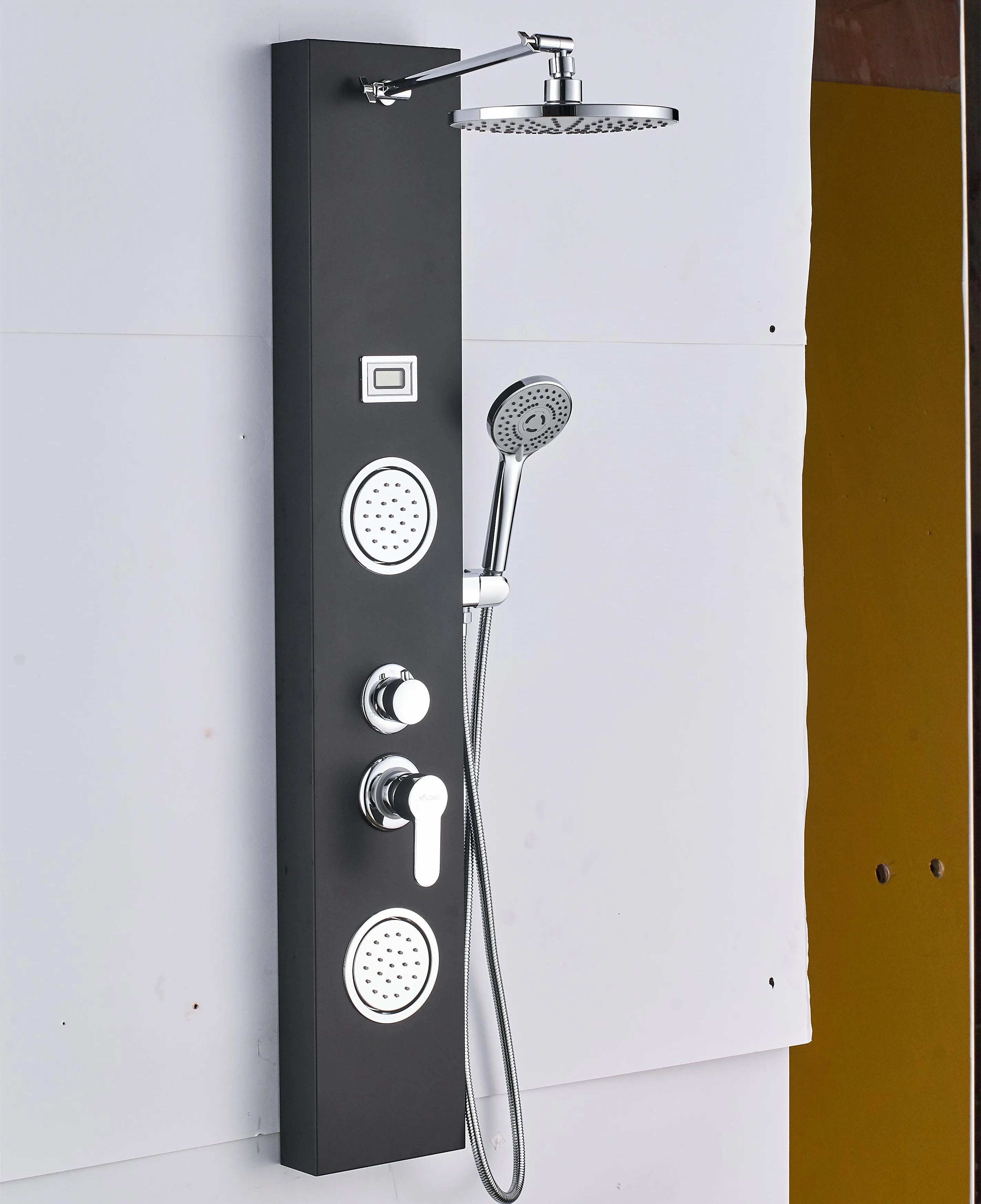 Wall Mount Complete Shower Column Stainless Steel Shower Kits Diverter Modern Design 3-Year Warranty Shower Panel