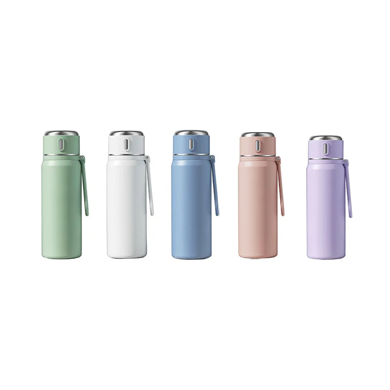 Custom 316 Stainless Steel Smart Thermos Flask with LED Temperature Display and Handle