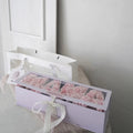 MAMA Flower Gift Letter Shaped Fillable Box with Plastic Liner for Mother's Day Luxury Style Flower and Gift Packaging